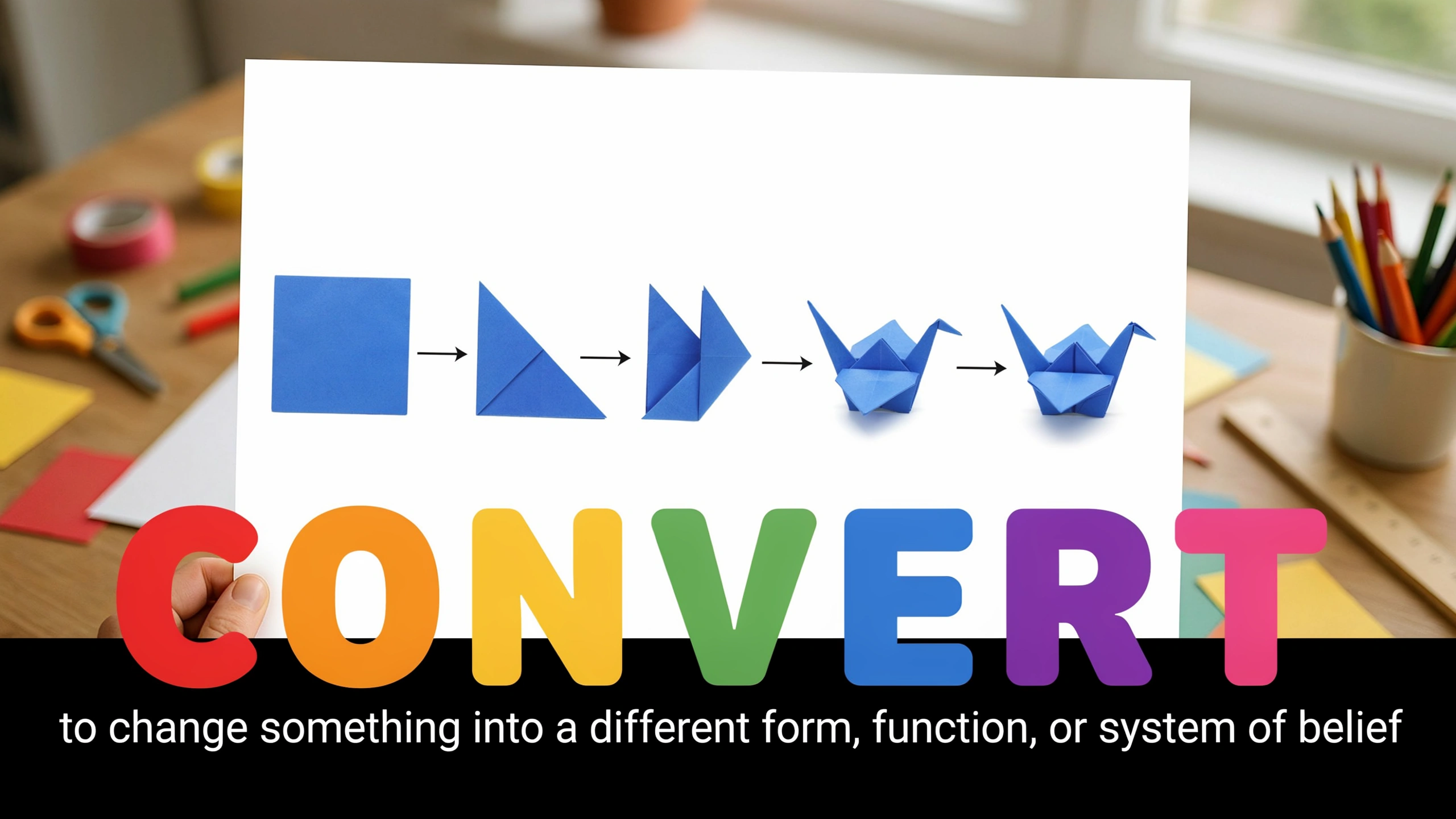 English Illustration for convert